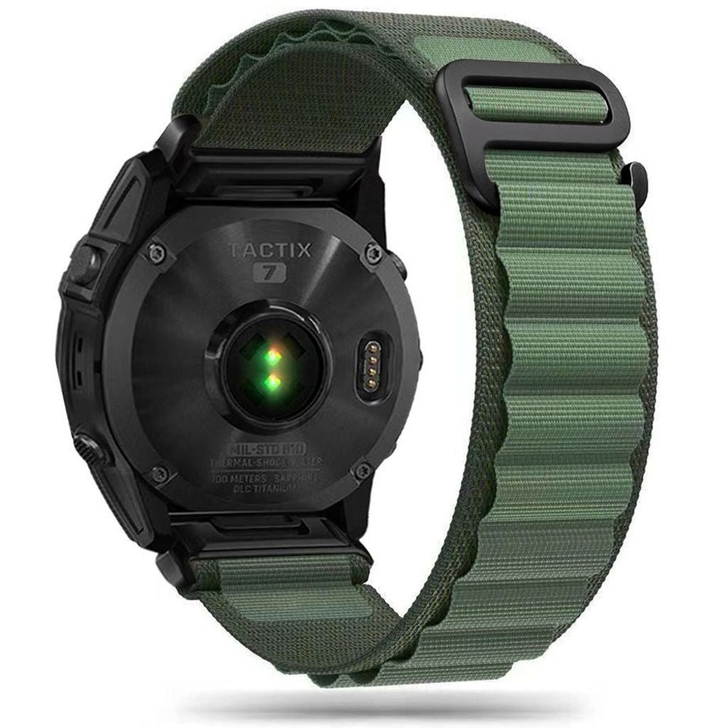 Tech-Protect Nylon Pro Klockarmband För Garmin Fenix 5/6/6 Pro/7 - Mörkgrön