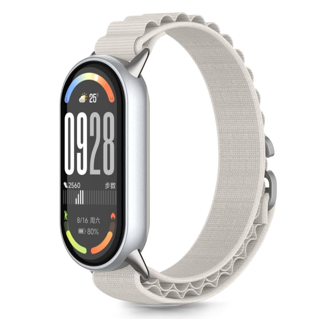 Tech-Protect Nylon Pro Klockarmband För Xiaomi Smart Band 8/9/10/NFC - Beige