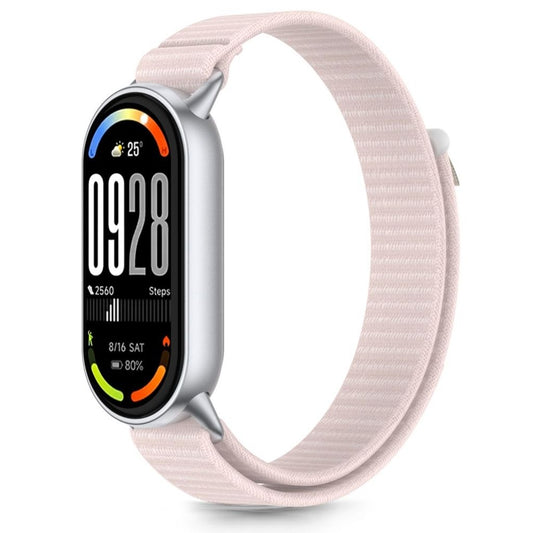Tech-Protect Nylon Pro Klockarmband För Xiaomi Smart Band 8/9/10/NFC - Rosa/Grå