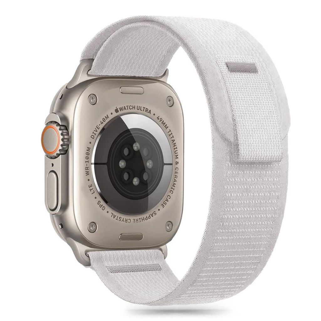 Tech-Protect Nylon Randig Klockarmband För Apple Watch 44/45/46/49 Mm - Grå