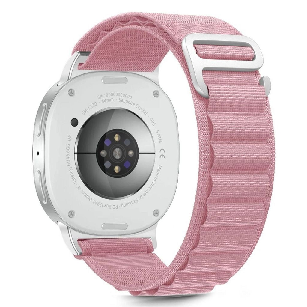 Tech-Protect Nylon Stripe Strap for Samsung Galaxy Watch 8 / 8 Classic - Pink