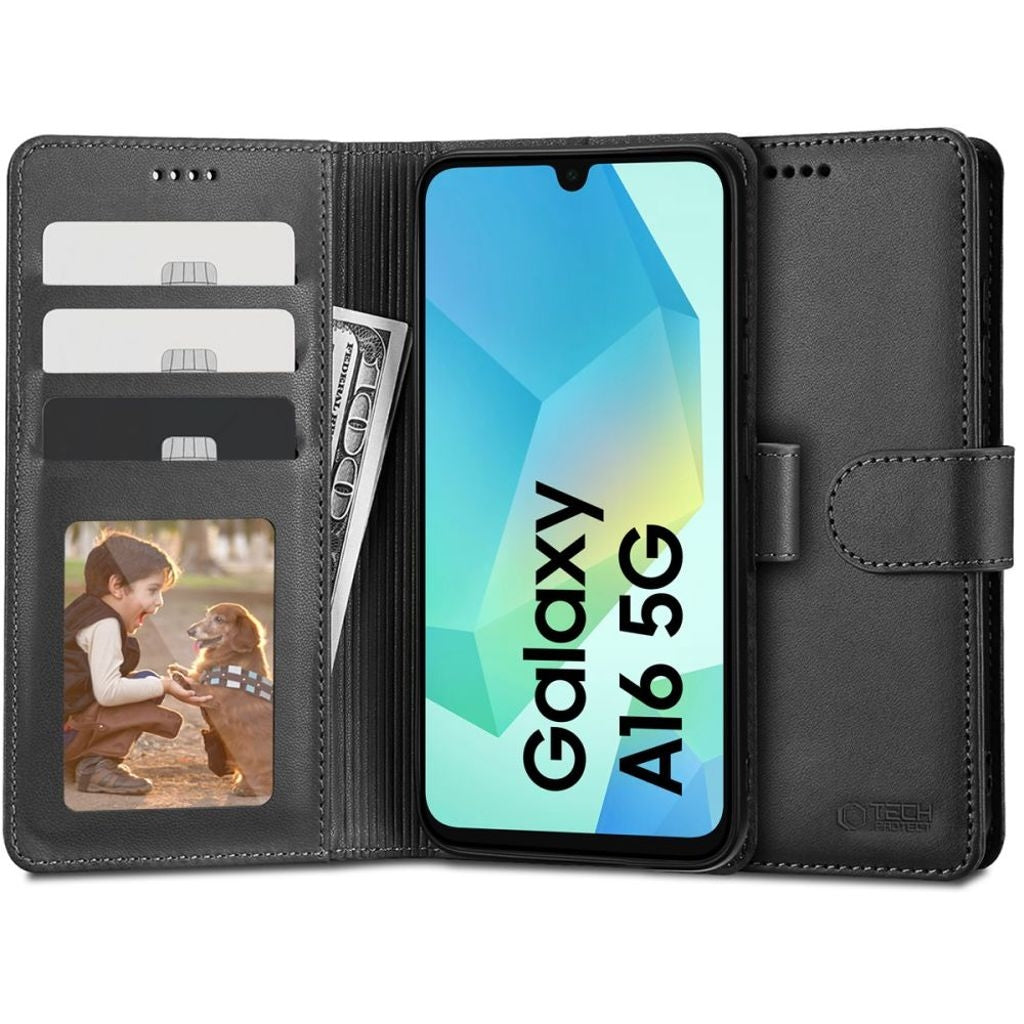 Tech-Protect Plånboksfodral för Samsung Galaxy A16 4G/5G - Svart