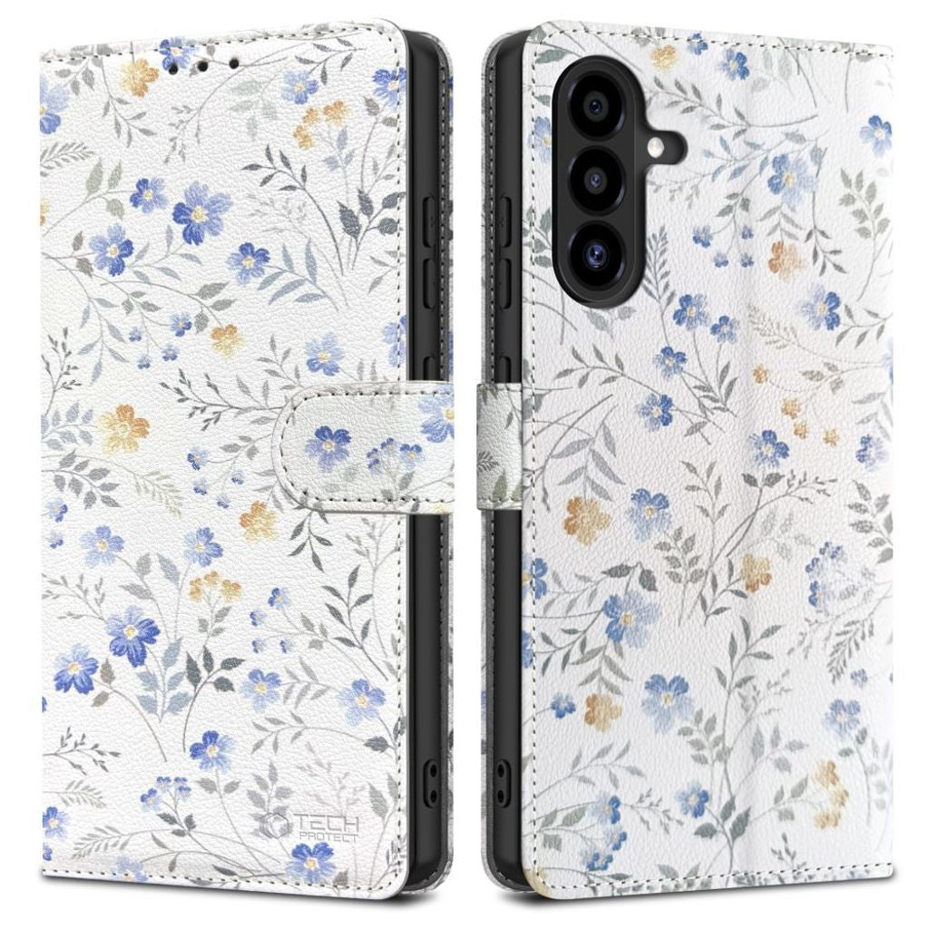 Tech-Protect Plånboksfodral för Samsung Galaxy A26 5G - Prästkragar med löv