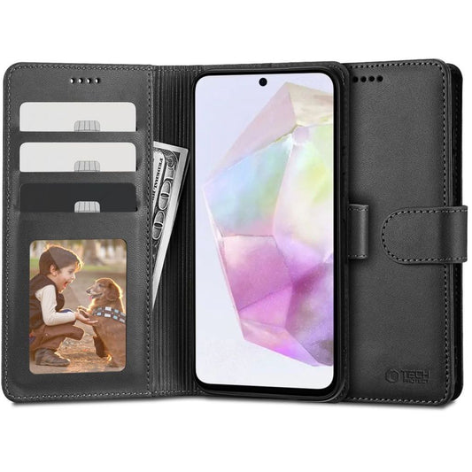 Tech-Protect Plånboksfodral för Samsung Galaxy A35 5G - Svart