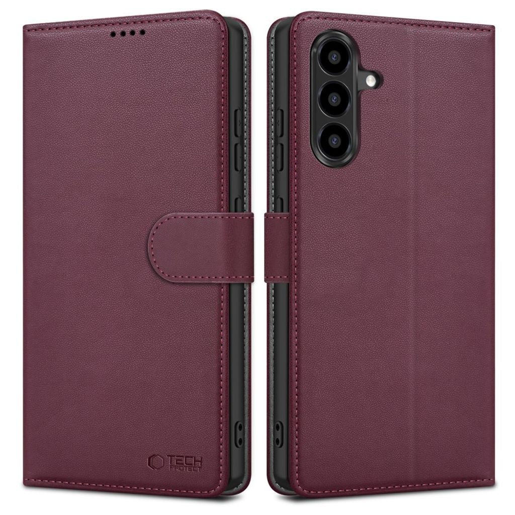Tech-Protect Plånboksfodral för Samsung Galaxy A56 5G - Vinröd