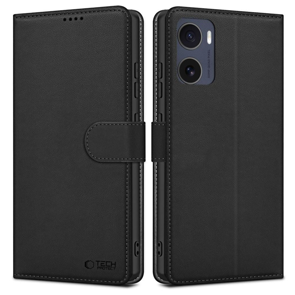 Tech-Protect Plånboksfodral till Motorola Moto G05 / E15 - Mattsvart