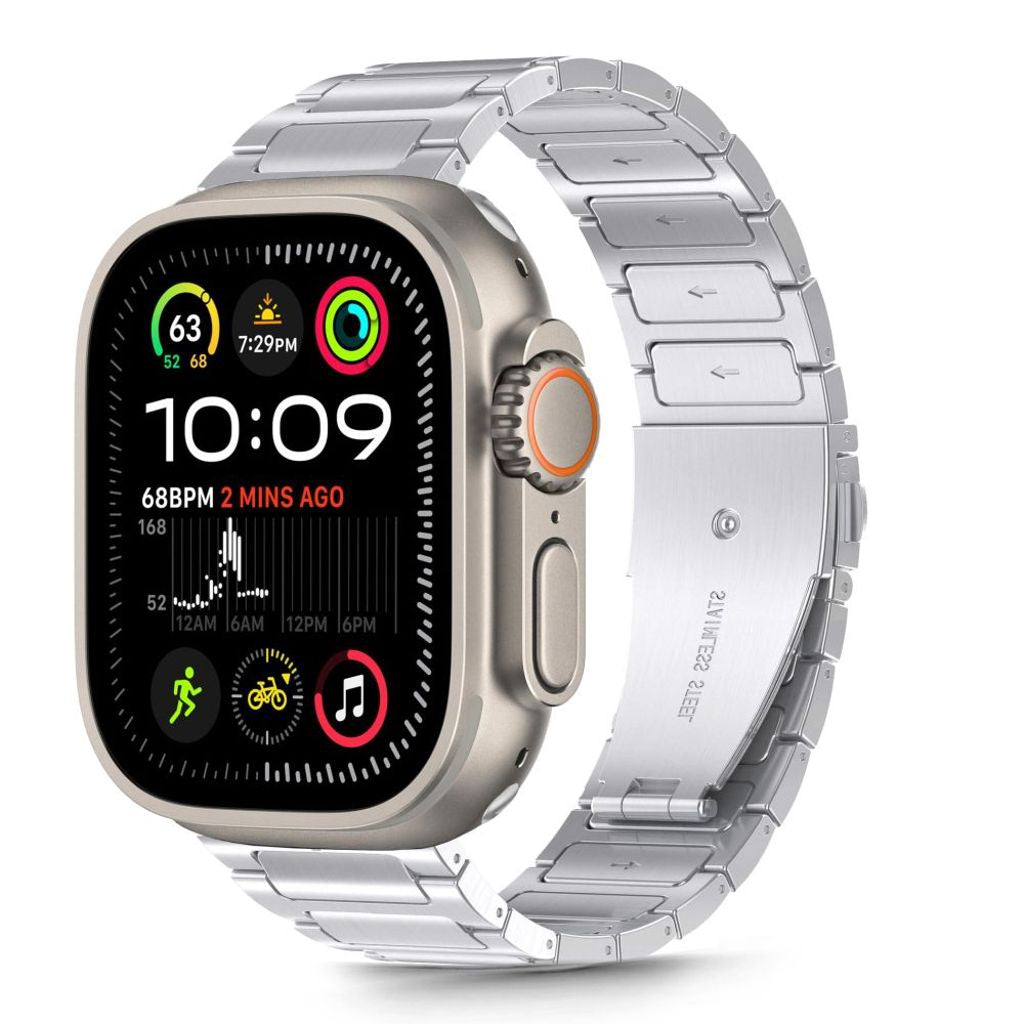 Tech-Protect Rostfritt Klockarmband För Apple Watch 44/45/46/49 Mm - Silver