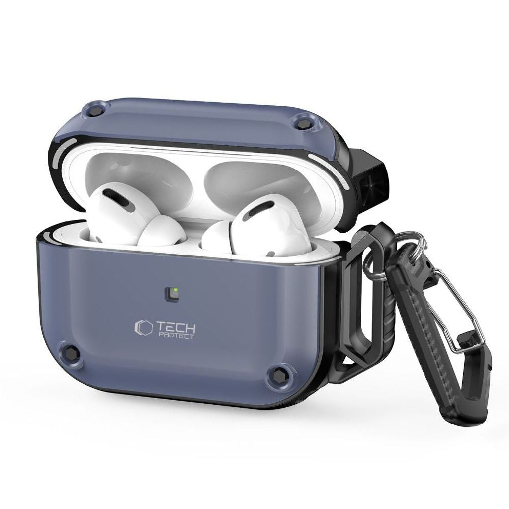 Tech-Protect Rough Hook-fodral för Airpods Pro 1/2 - Blå