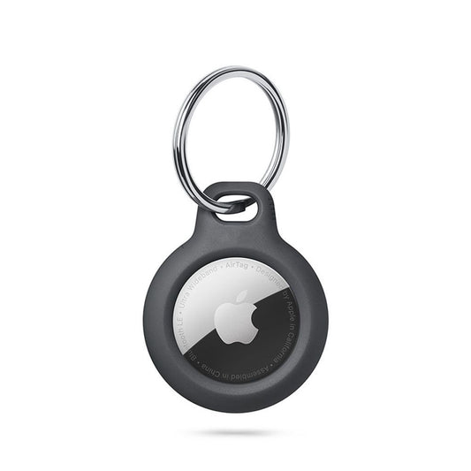 Tech-Protect Rough-skal till Apple Airtag med ring - svart