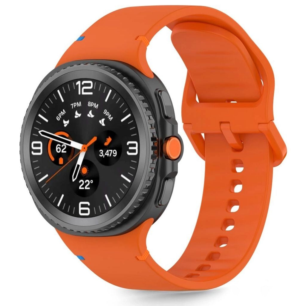 Tech-Protect Silicone Watch Strap for Samsung Galaxy Watch 8/8 Classic - Orange