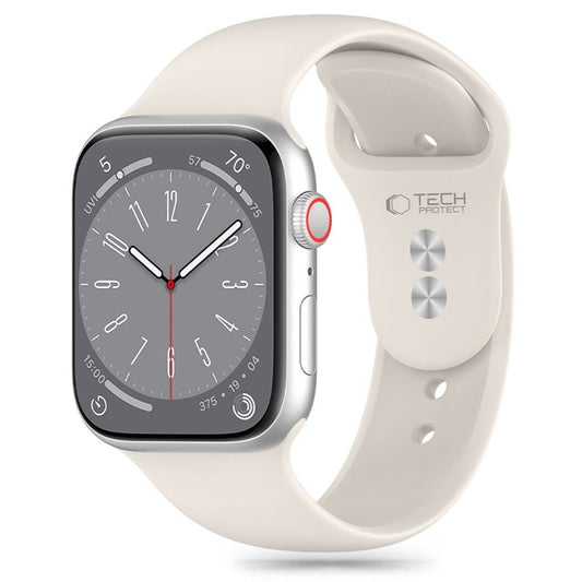 Tech-Protect Silikon Klockarmband För Apple Watch 38/40/41 Mm - Beige