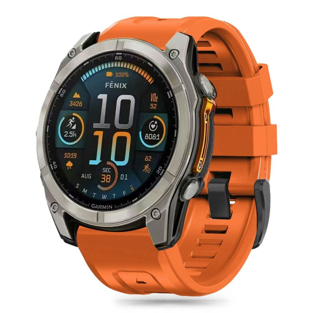 Tech-Protect Silikon Klockarmband För Garmin Fenix 6X/7X/8 Etc - Orange