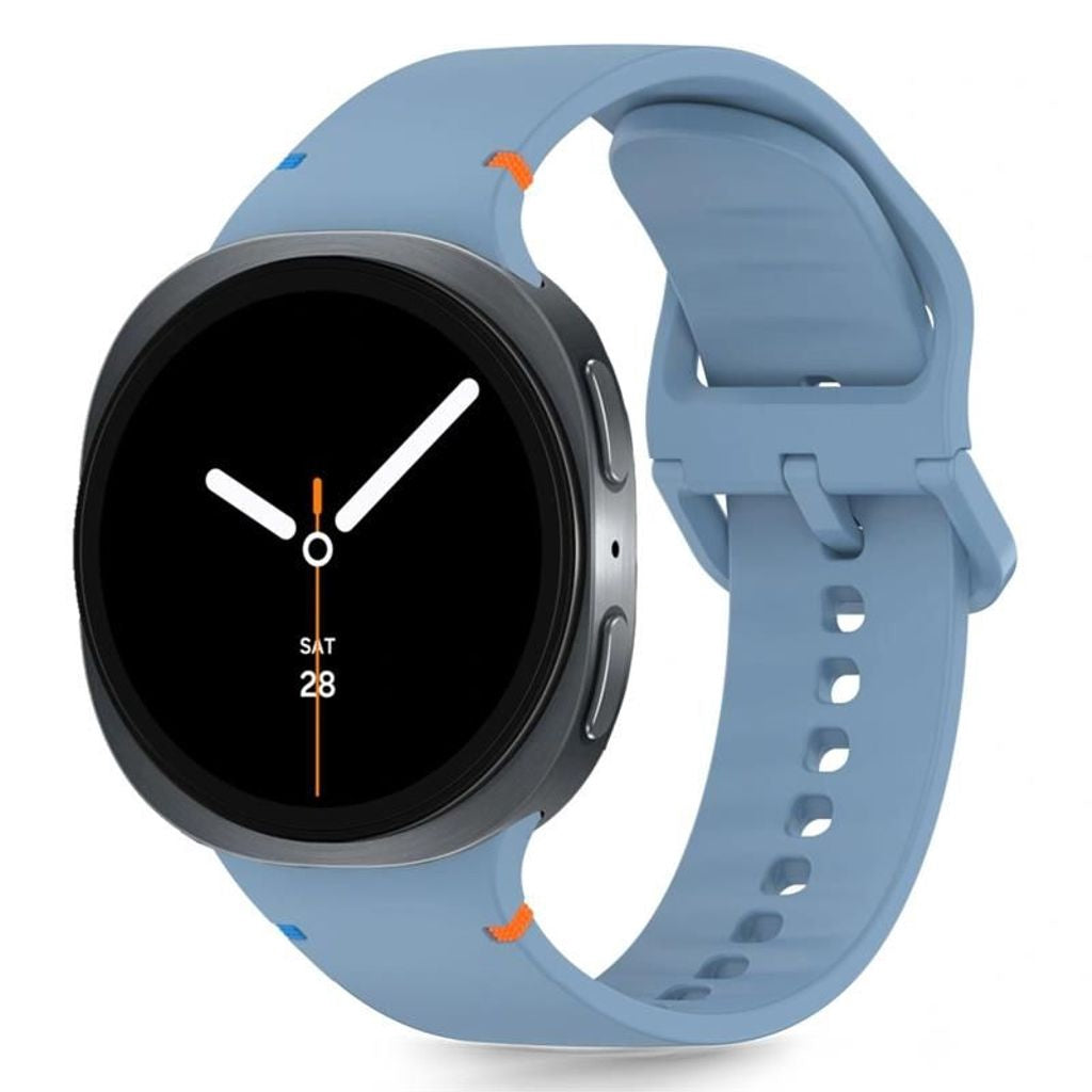 Tech-Protect Silikon Klockarmband För Samsung Galaxy Watch 40/44/46 Mm - Blå