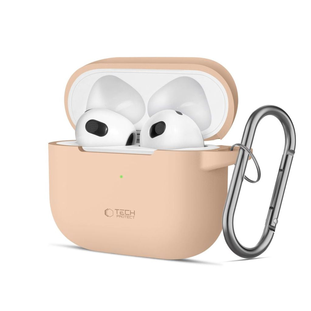 Tech-Protect Silikon Krokfodral För Airpods 3 - Beige
