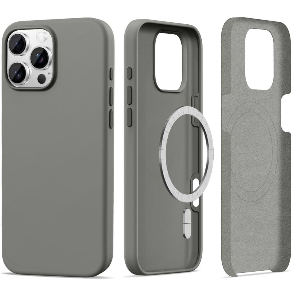Tech-Protect Silikon Magsafe-skal till iPhone 16 Pro Max - Grå