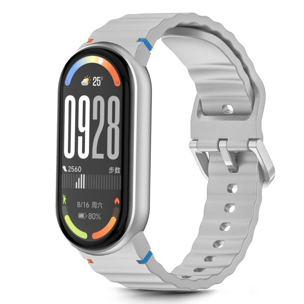 Tech-Protect Silikon Sportarmband För Xiaomi Smart Band 8/9/10/NFC - Grå