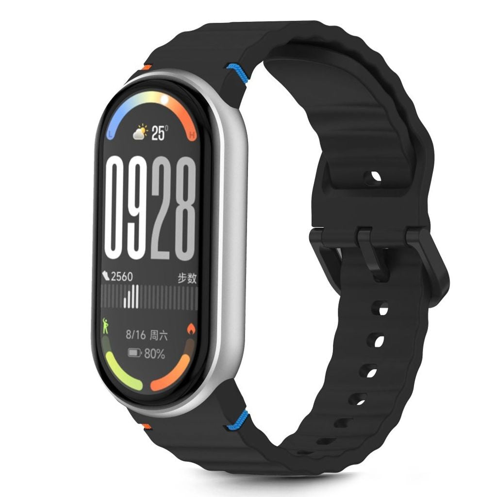 Tech-Protect Silikon Sportarmband För Xiaomi Smart Band 8/9/10/NFC - Svart