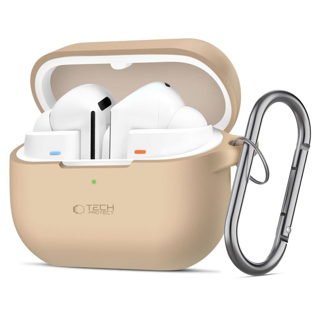 Tech-Protect Silikonkrokfodral för Samsung Galaxy Buds 3/3 Pro - Brun