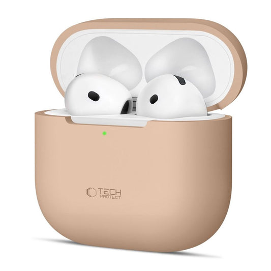 Tech-Protect Silikonskal För Airpods 4 - Beige