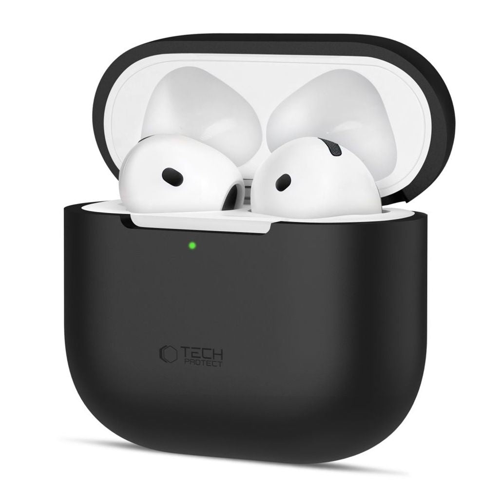Tech-Protect Silikonskal För Airpods 4 - Svart