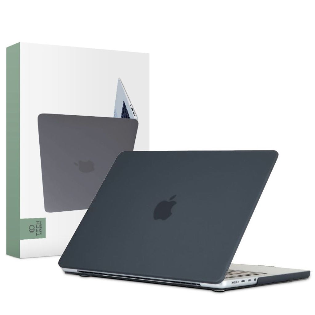 Tech-Protect Smartshell-fodral för Macbook Pro 14" M1/M2/M3 2021-2024 – Svart