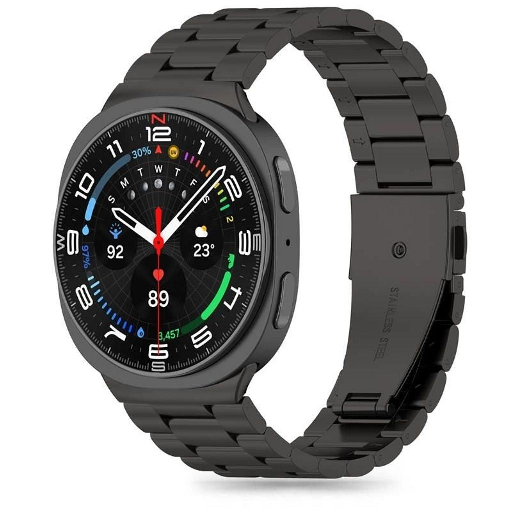 Tech-Protect Stainless Steel Strap for Samsung Galaxy Watch 8/8 Classic - Black