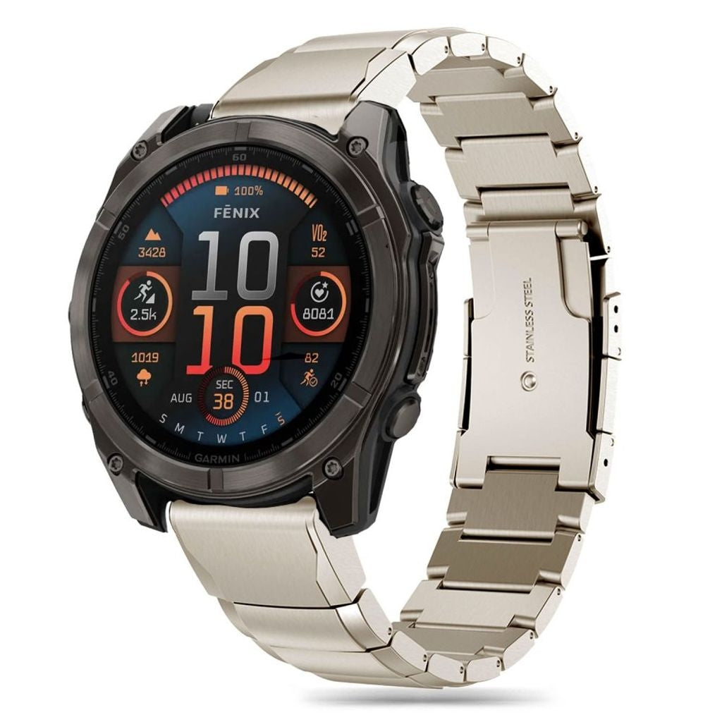 Tech-Protect Stålarmband Klockarmband För Garmin Fenix 6X/7X/8 Etc - Titan