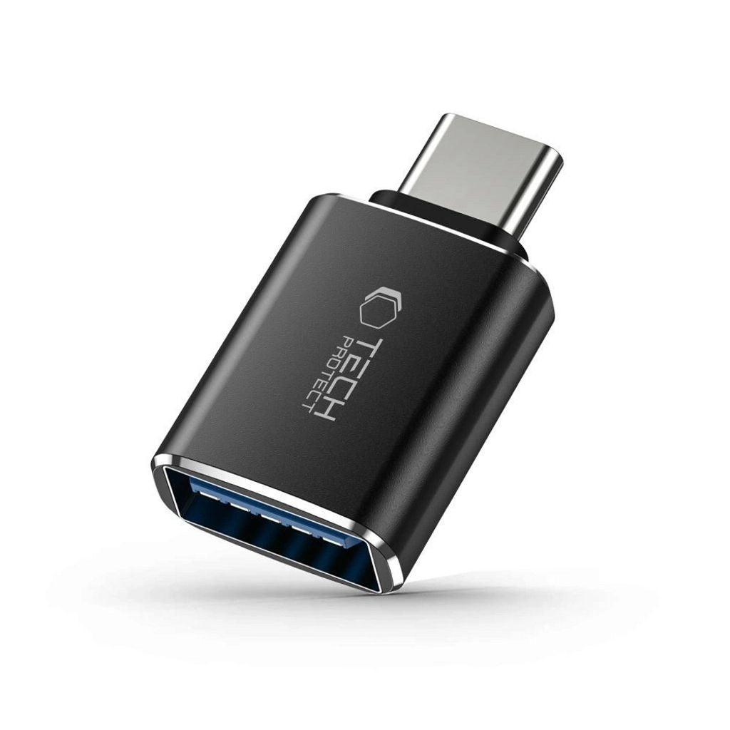 Tech-Protect UltraBoost USB-C / USB-A (Female) OTG Adapter - Black