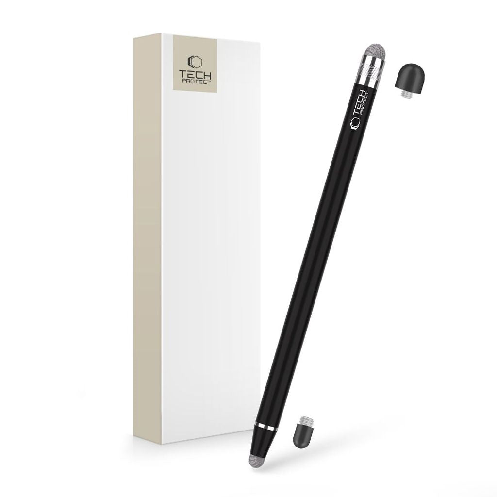 Tech-Protect Usp100 Touch Stylus Passiv Penna, 4 Spetsar – Svart