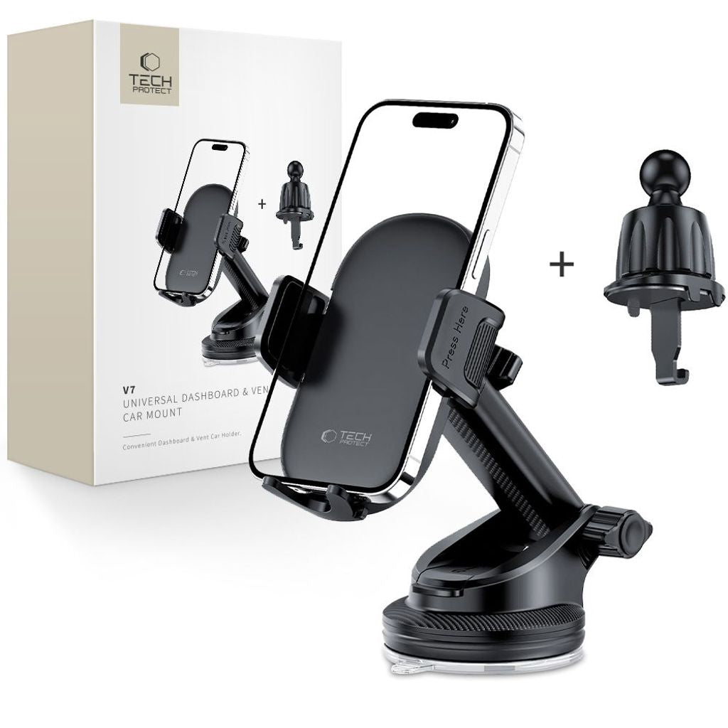 Tech-Protect V7 Mobilhållare Bil – Svart