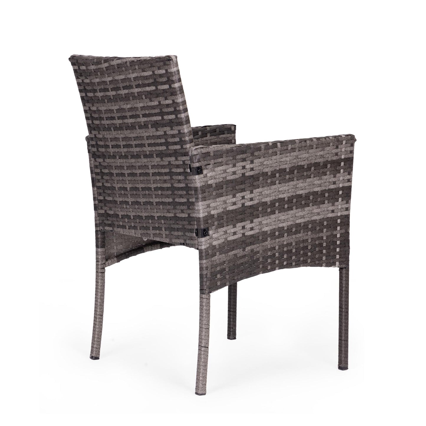 Technorattan Garden Furniture Set, 2 Chairs & Table, Grey