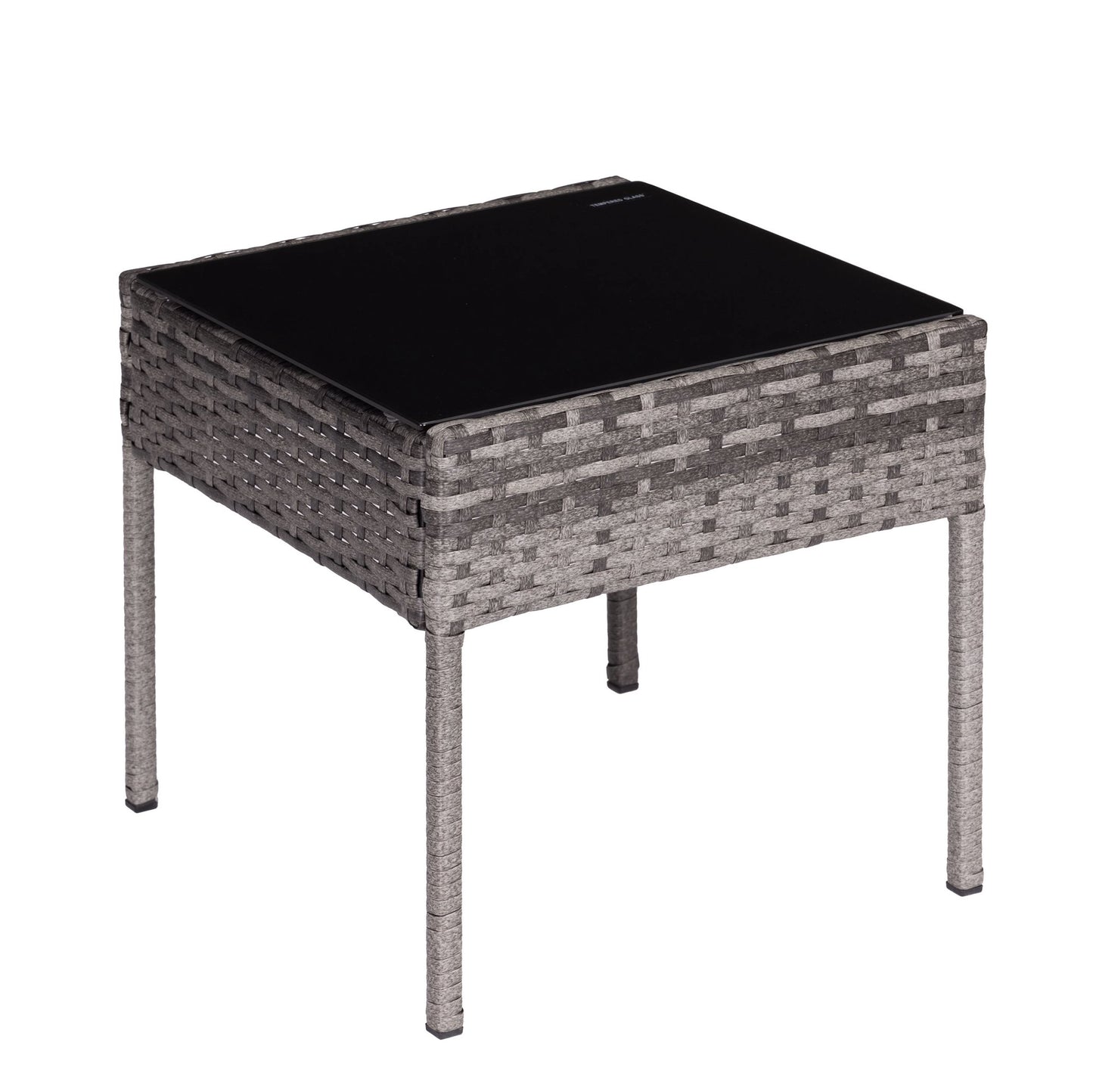 Technorattan Garden Furniture Set, 2 Chairs & Table, Grey