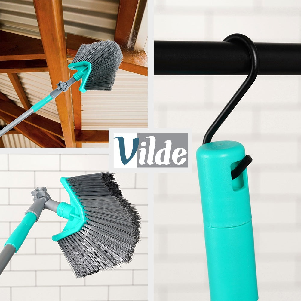 Telescopic broom for dust and cobwebs, triangular, 115-180 cm