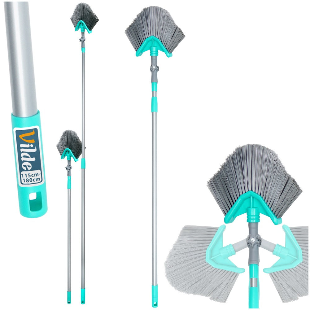 Telescopic broom for dust and cobwebs, triangular, 115-180 cm