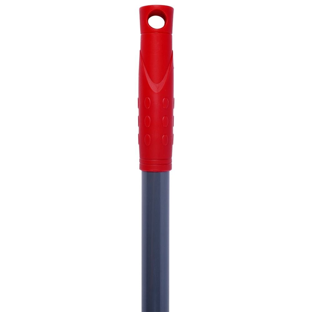 Telescopic broom with rubber brushes and water scraper