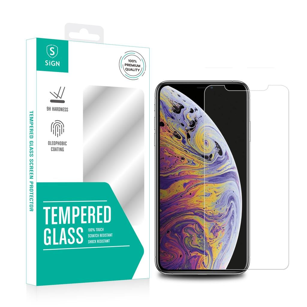 Tempered Glass Screen Protector for iPhone 11 Pro-X-XS + Mounting Frame