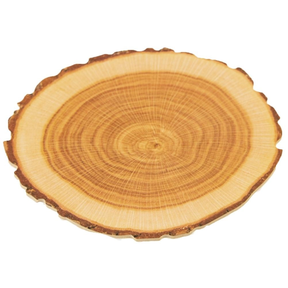 Ten coasters in wooden design - protect the table stylishly