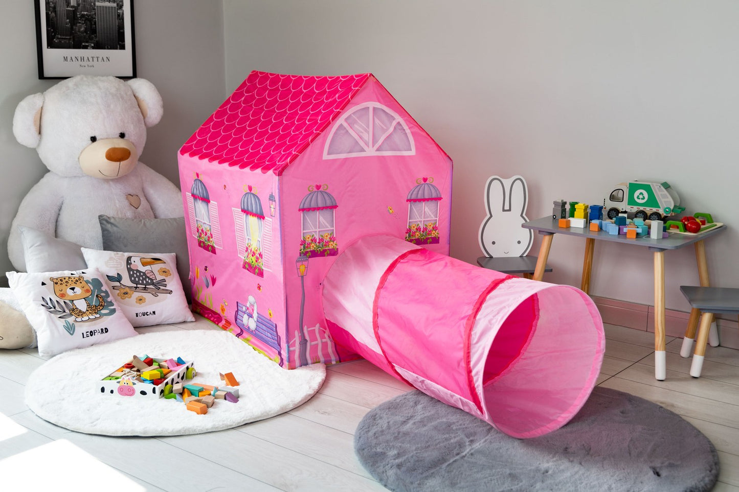 Tent, house with tunnel, playground for children, IPLAY