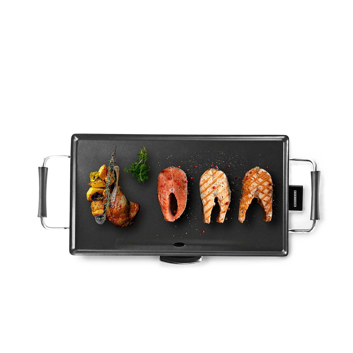 Teppanyaki Griddle, 2000W, Non-Stick, Adjustable Thermostat