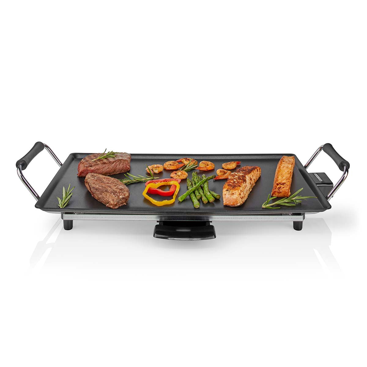 Teppanyaki Griddle, 2000W, Non-Stick, Adjustable Thermostat