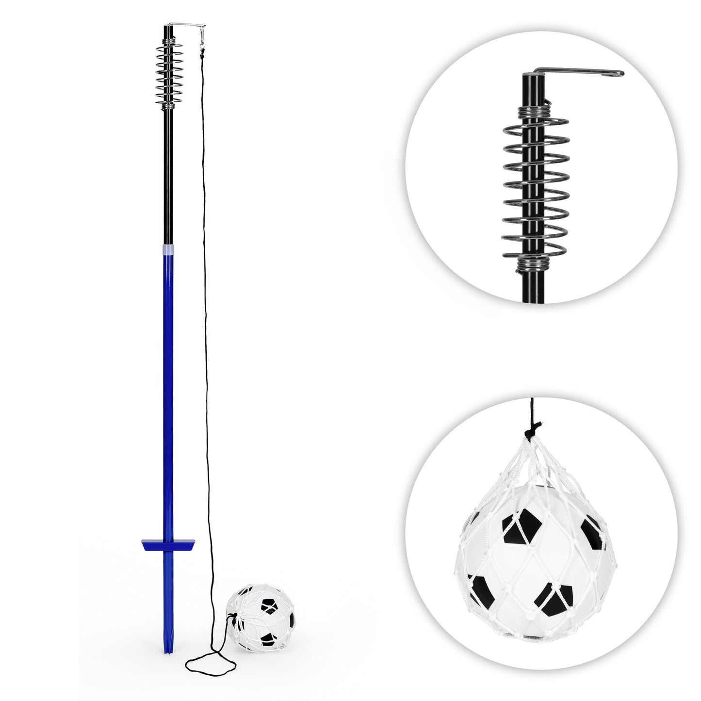 Tetherball Soccer Training Set with Adjustable Pole and Pump