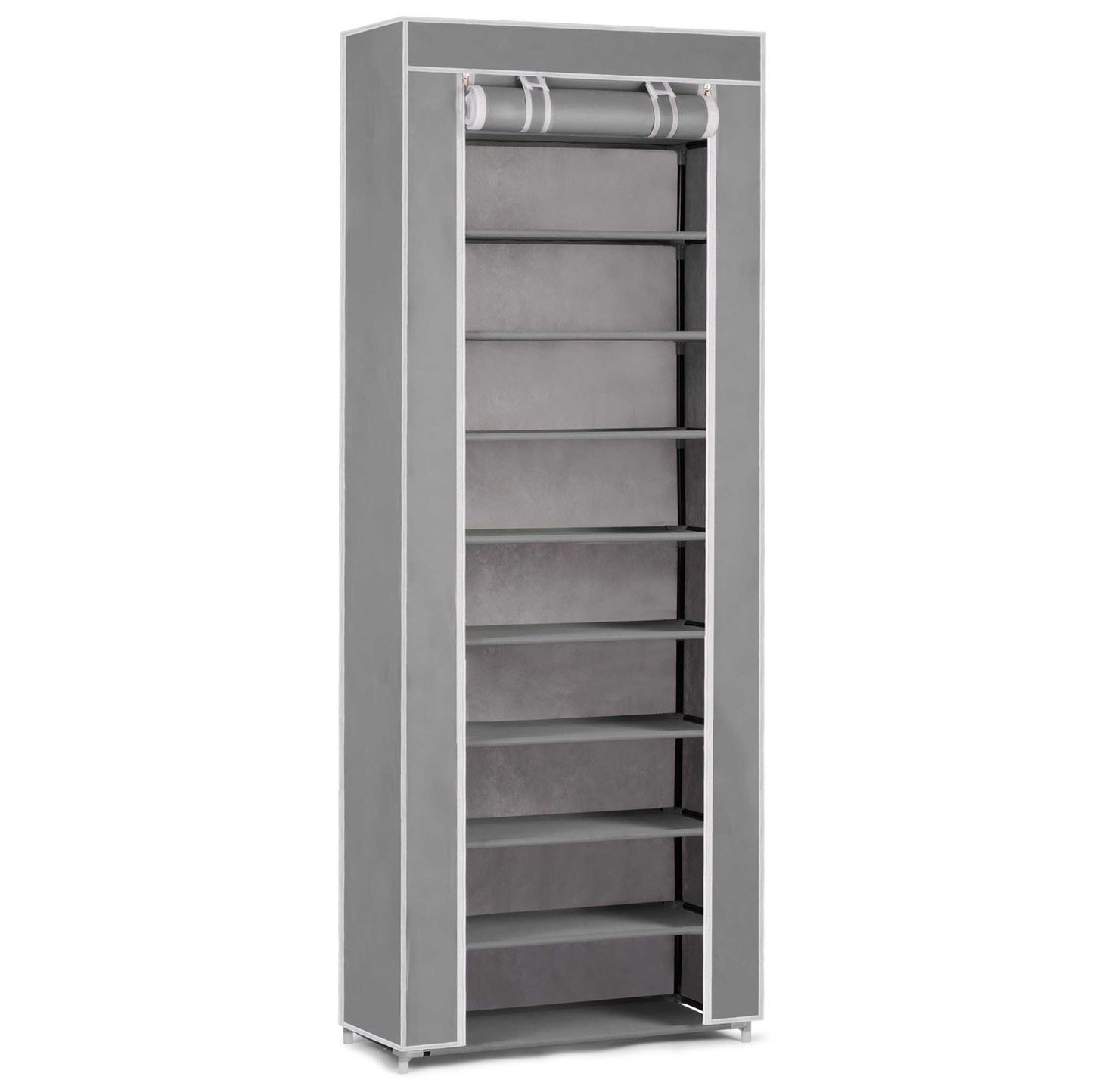 Textile shoe cabinet Massido - Grey