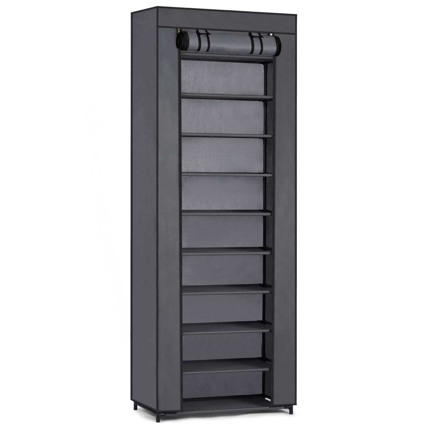 Textile shoe cabinet Massido - graphite