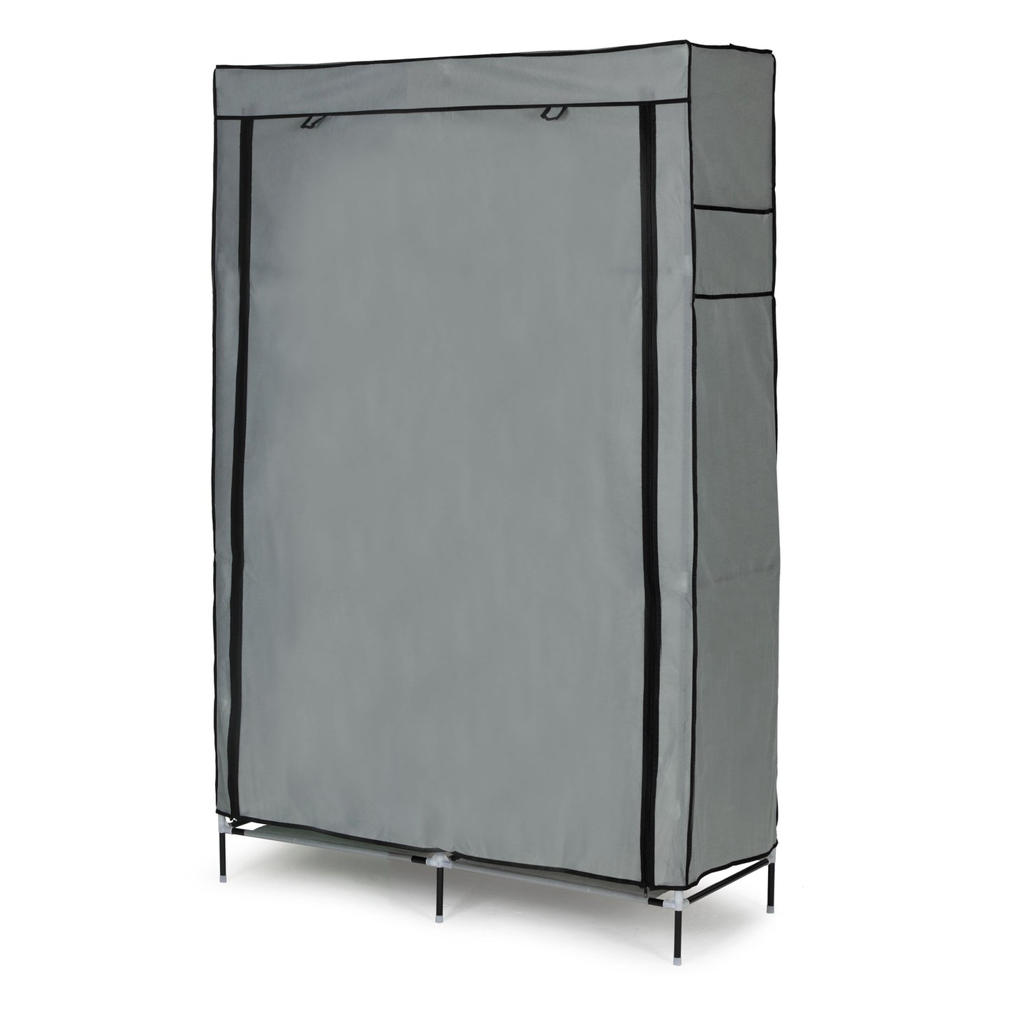 Textile wardrobe - a large fabric wardrobe with shelves for clothes and shoes