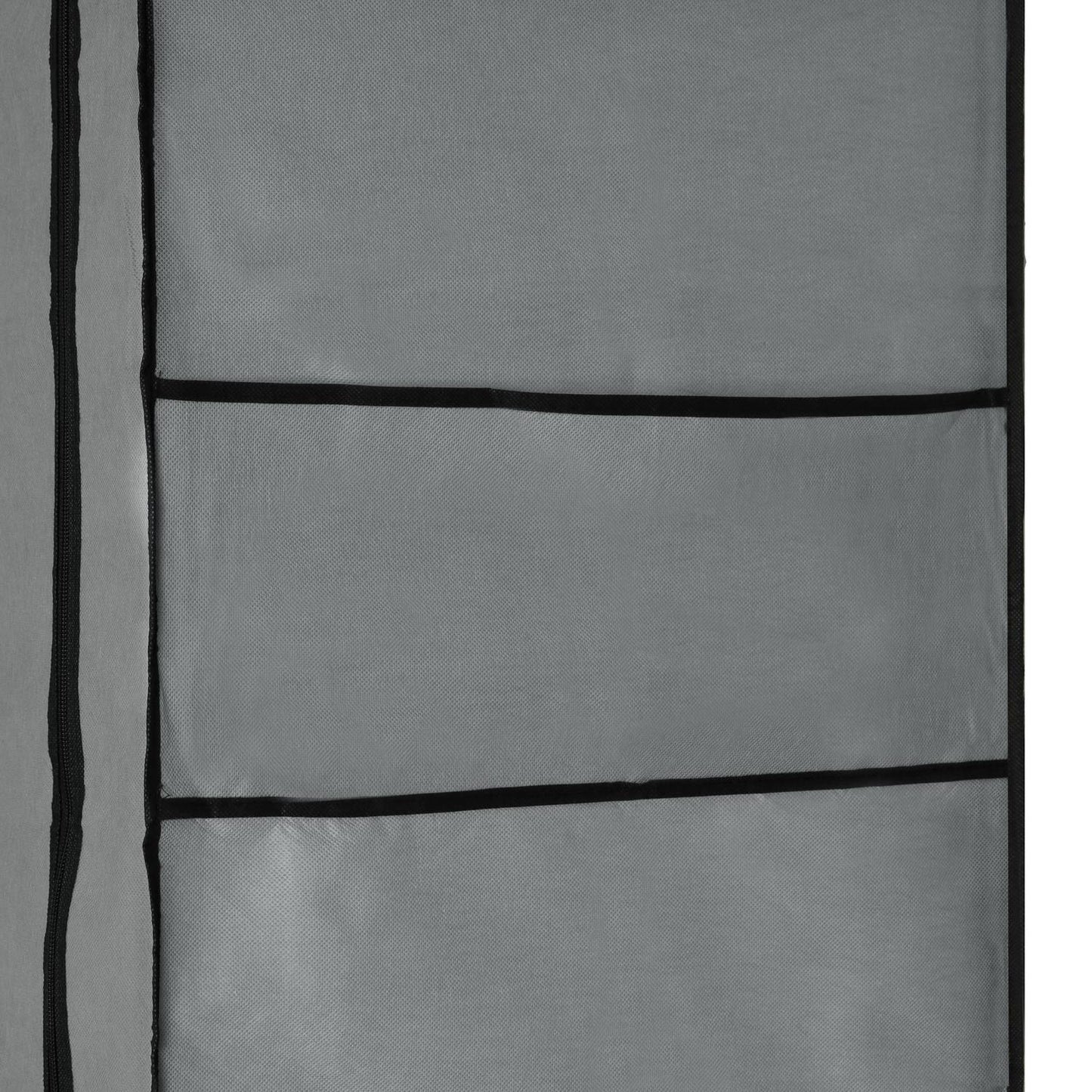 Textile wardrobe - a large fabric wardrobe with shelves for clothes and shoes