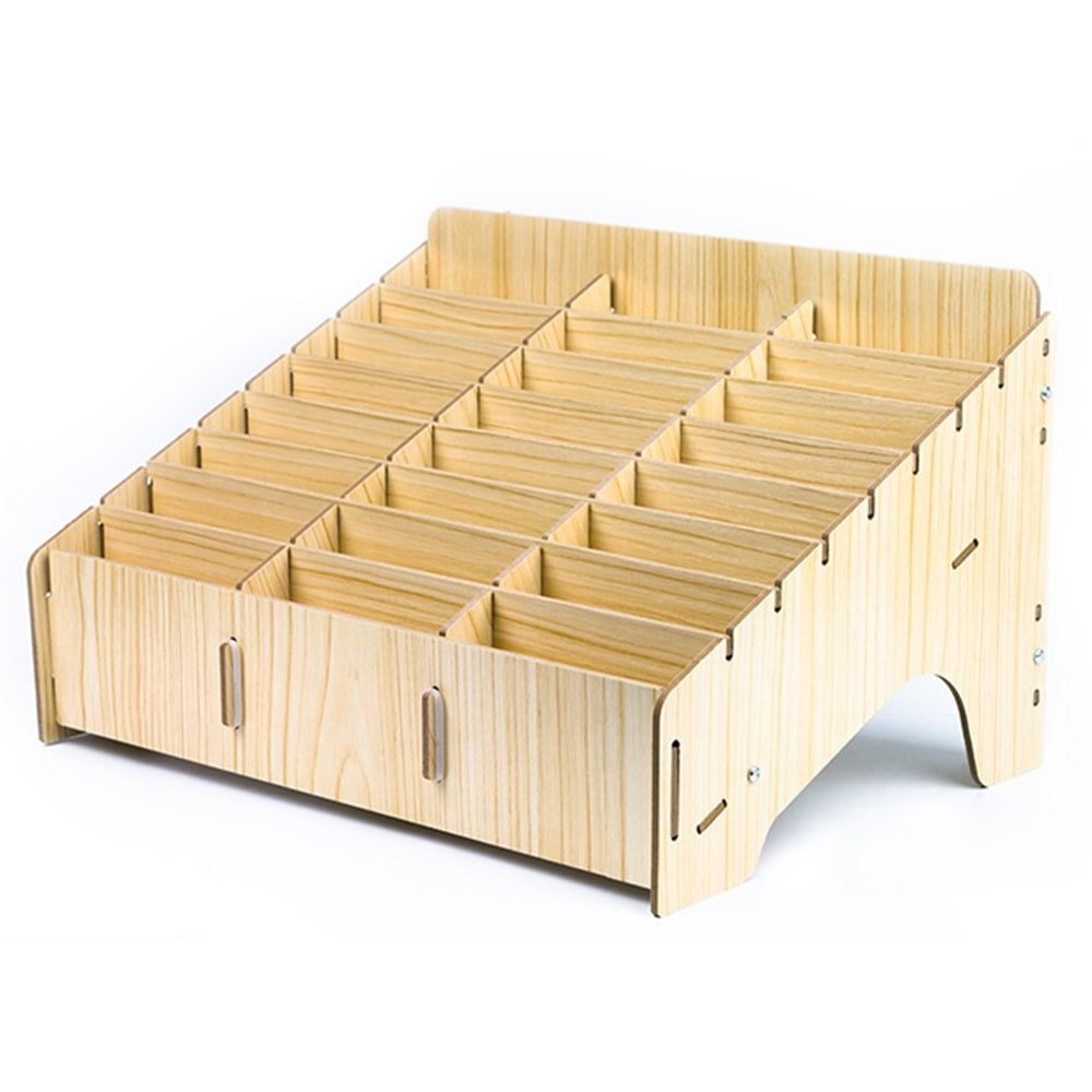 The Woody Mobile Phone Storage Box - 24 Trays