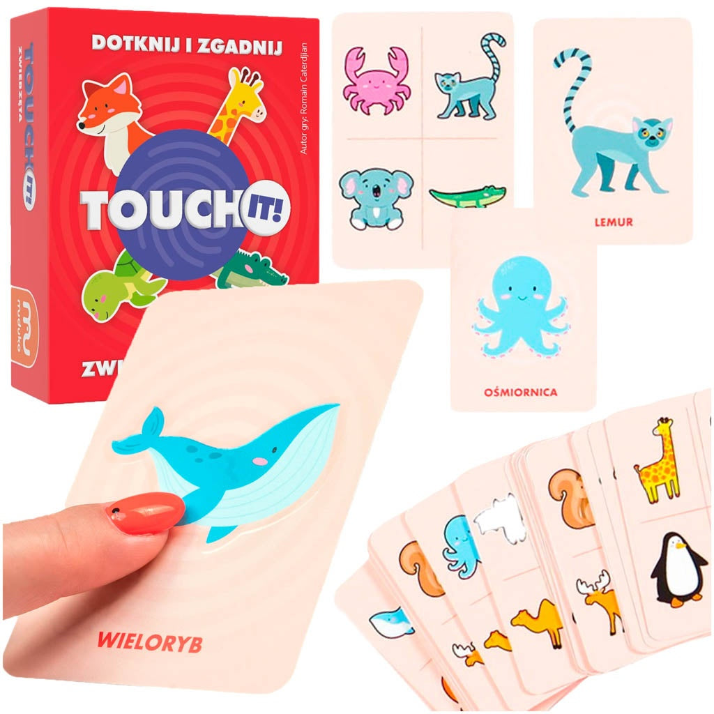 The game Touch it! Touch and Guess. Animals