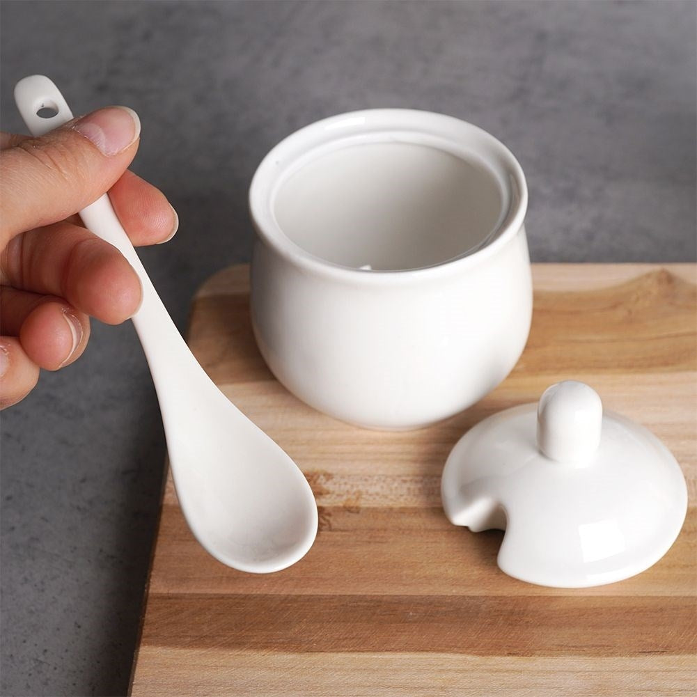 The porcelain set: Sugar Bowl & Milk Jug with Handle