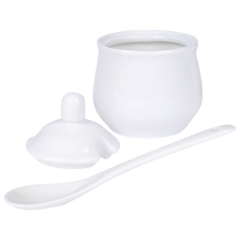 The porcelain set: Sugar Bowl & Milk Jug with Handle