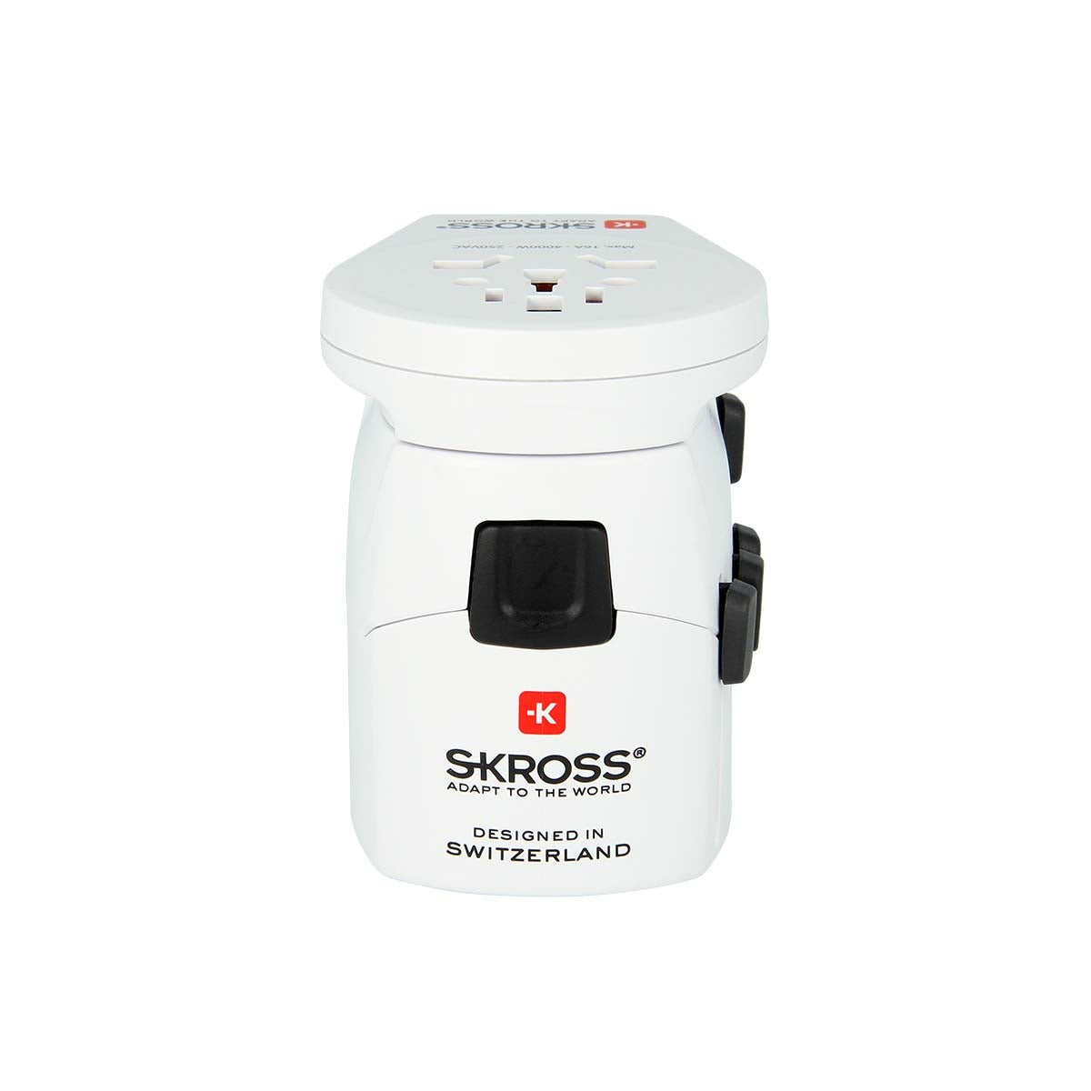 The powerful 3-pin world travel adapter for travelers from all over the world with USB port